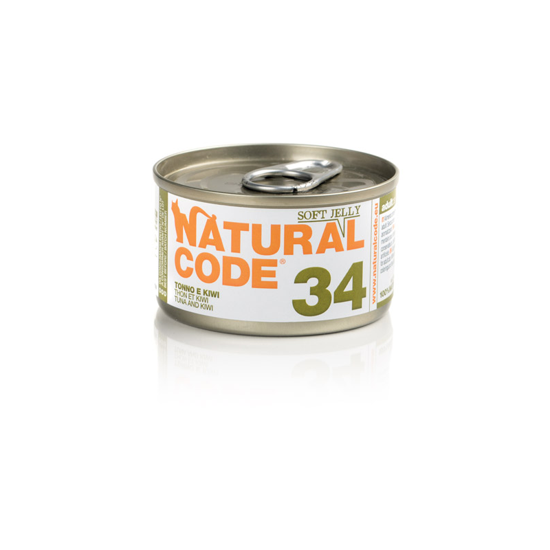 NATURAL CODE GATTO TONNO E KIWI LATTINA 85 GR