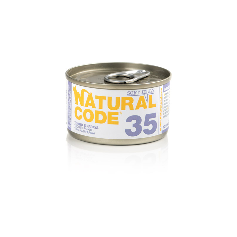 NATURAL CODE GATTO TONNO E PAPAYA LATTINA 85 GR