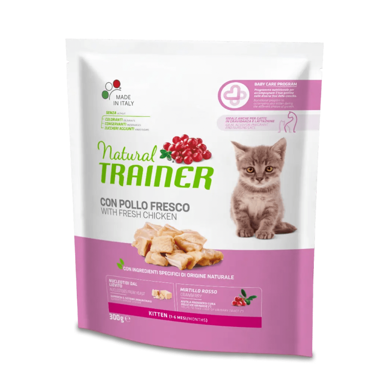 TRAINER NATURAL CAT KITTEN POLLO 300 GR