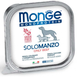 MONGE DOG SOLO MANZO VASCHETTA 150 GR