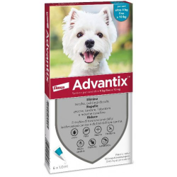 ADVANTIX SPOT-ON 4-10 KG 6 PIPETTE