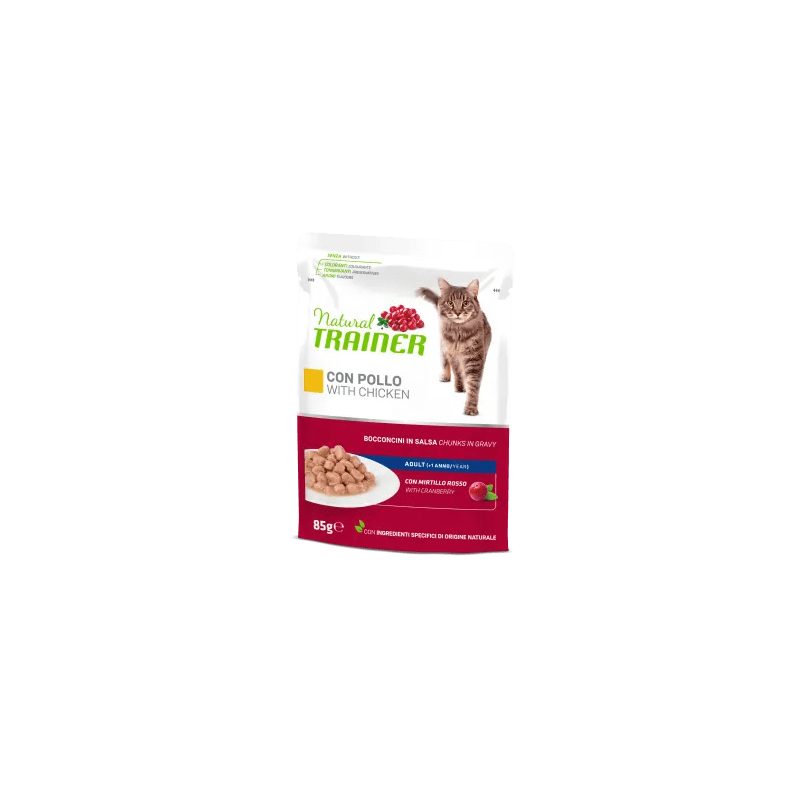 TRAINER NATURAL CAT MULTIPACK ADULT POLLO 4 BUSTINE 85 GR