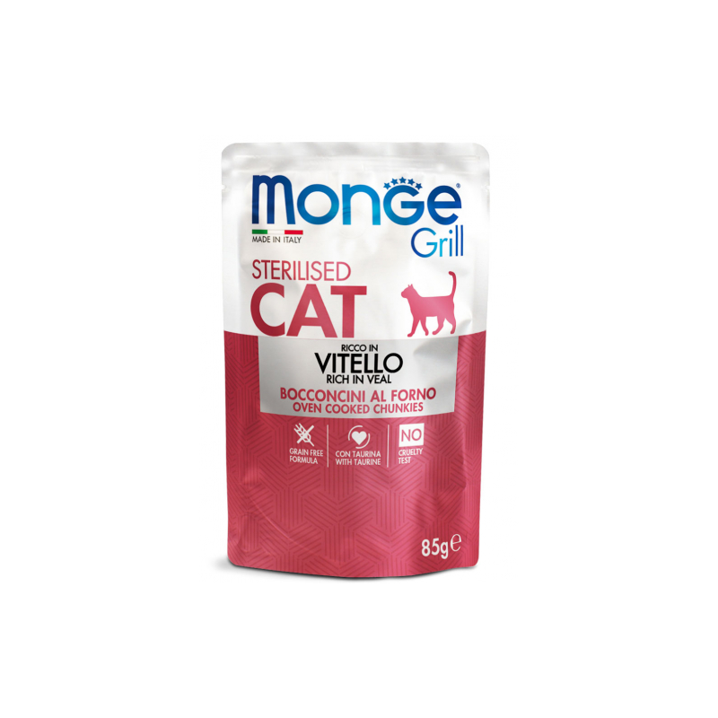 GRILL CAT STERILIZED VITELLO BUSTINA 85 GR