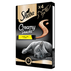 SHEBA CREAMY SNACK POLLO 4 X 12 GR