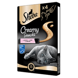 SHEBA CREAMY SNACK SALMONE 4 X 12 GR