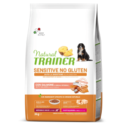 TRAINER NATURAL DOG SENSITIVE PUPPY MEDIUM MAXI SALMONE 3 KG