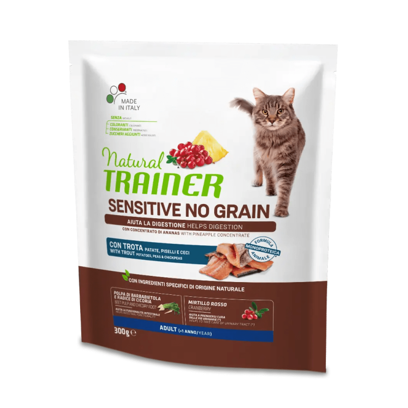 TRAINER NATURAL CAT STERILIZED SALMONE 300 GR