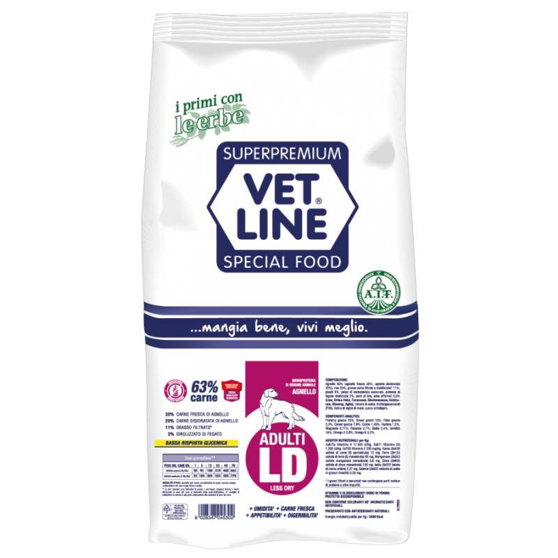 VET LINE LD ADULT MEDIO AGNELLO 3 KG