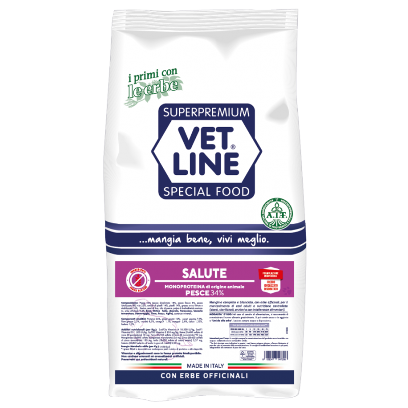 VET LINE SALUTE MEDIO MAXI PESCE 3 KG