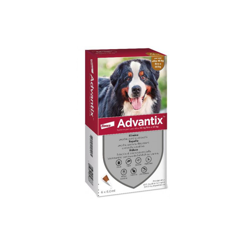 ADVANTIX SPOT-ON 40-60 KG 6 PIPETTE