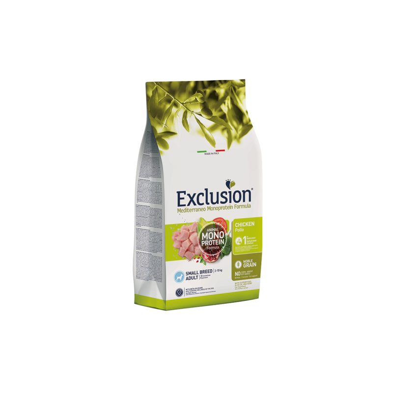 EXCLUSION DOG MEDITERRANEO ADULT POLLO SMALL 2 KG