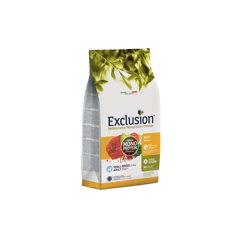 EXCLUSION DOG MEDITERRANEO ADULT MANZO SMALL 2 KG