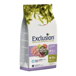 EXCLUSION DOG MEDITERRANEO LIGHT POLLO SMALL 2 KG