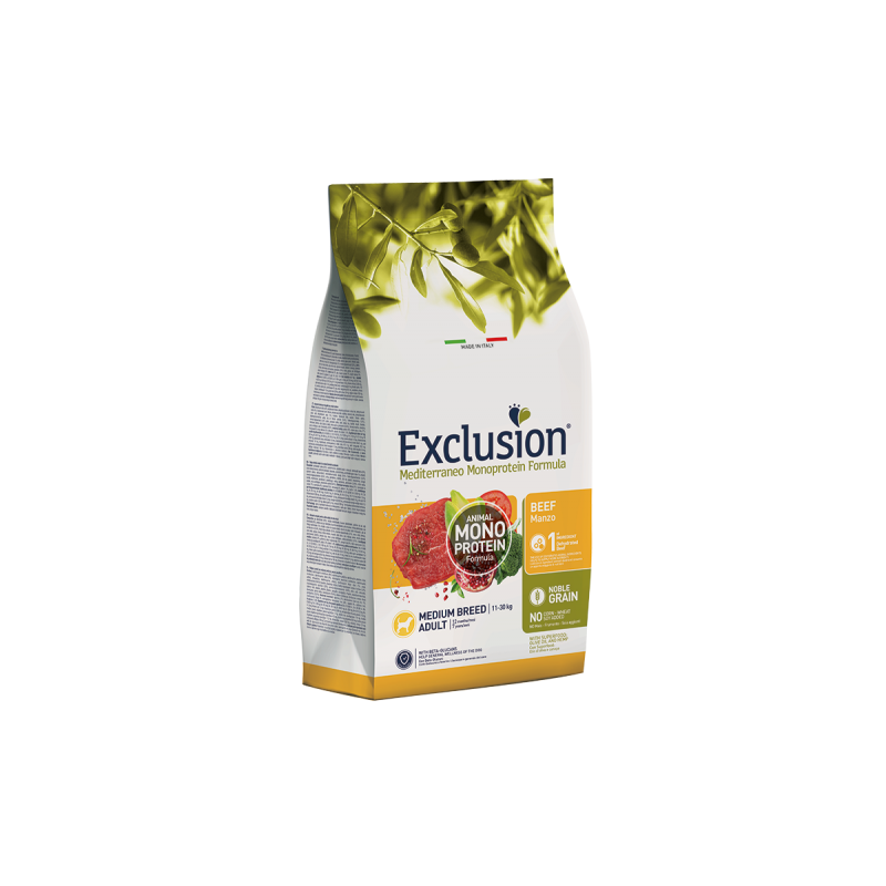 EXCLUSION DOG MEDITERRANEO ADULT MANZO MEDIO 3 KG