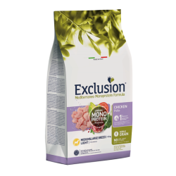 EXCLUSION DOG MEDITERRANEO LIGHT POLLO MEDIO/MAXI 3 KG