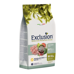 EXCLUSION DOG MEDITERRANEO MATURE POLLO MEDIO/MAXI 3 KG