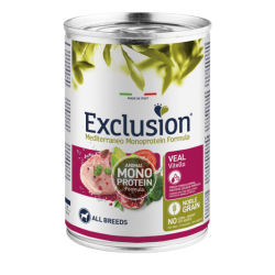 EXCLUSION DOG MEDITERRANEO  ADULT VITELLO LATTINA 400 GR