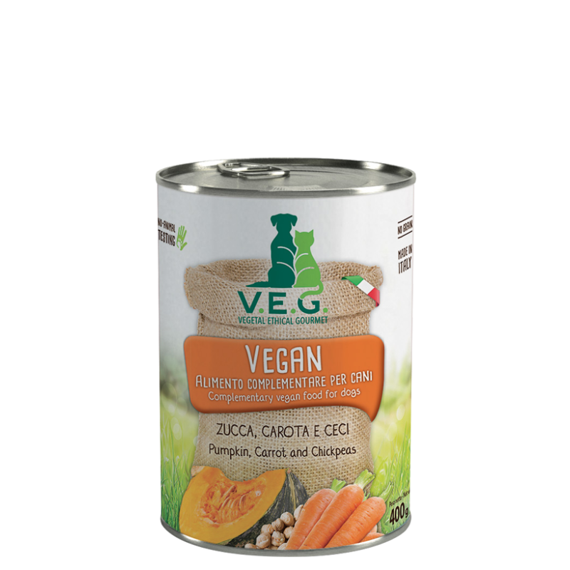 AEQUILIBRIA DOG VEGAN ZUCCA E CAROTE 400 GR