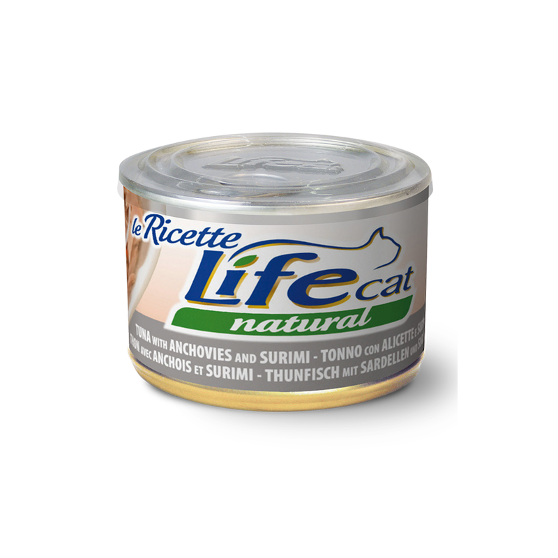 LIFE CAT TONNO ALICETTE E SURIMI LATTINA 150 GR