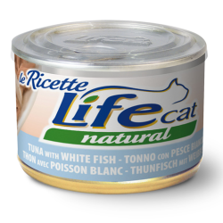 LIFE CAT TONNO E PESCE BIANCO LATTINA 150 GR