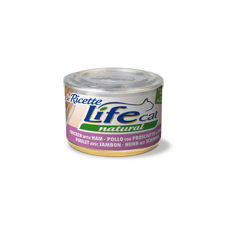 LIFE CAT POLLO E PROSCIUTTO LATTINA 150 GR