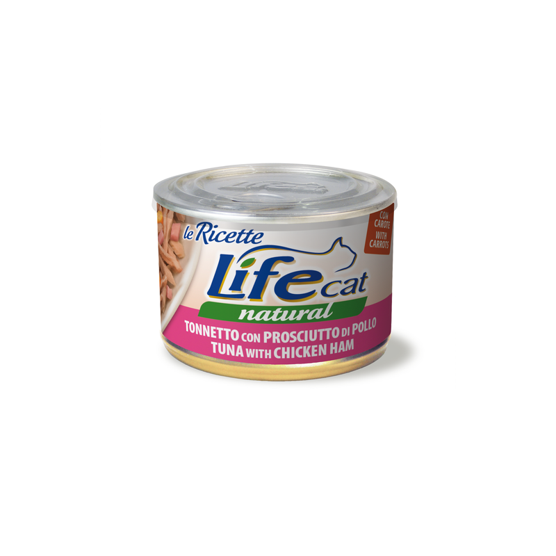 LIFE CAT TONNO E PROSCIUTTO LATTINA 150 GR