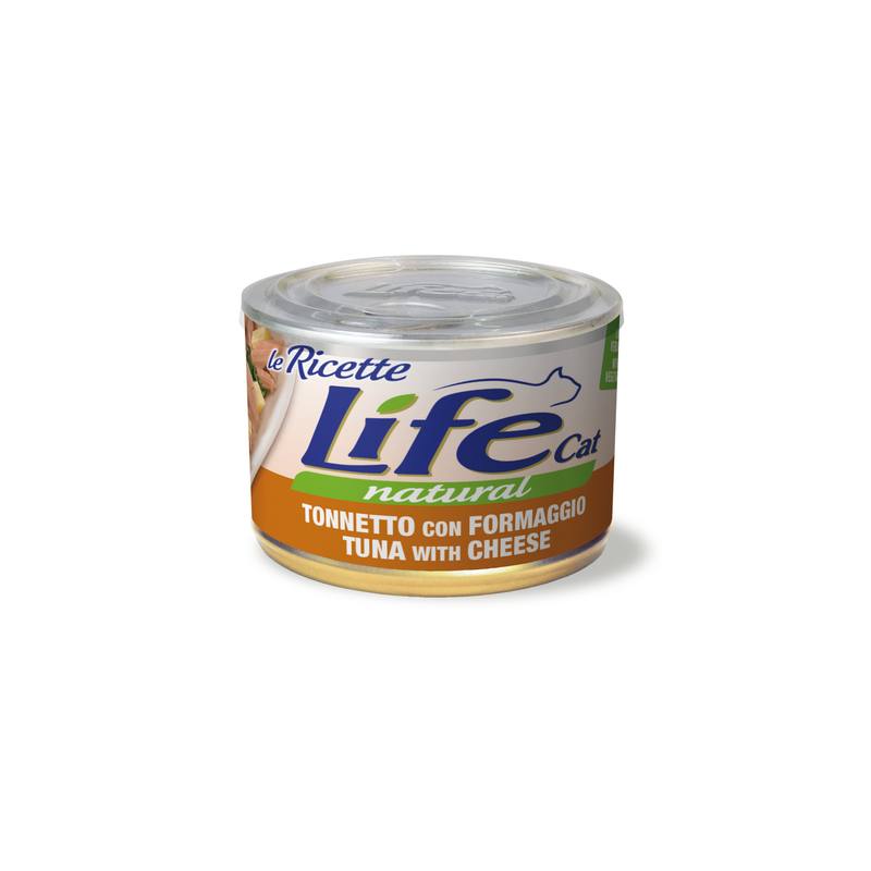 LIFE CAT TONNO E FORMAGGIO LATTINA 150 GR