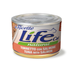 LIFE CAT TONNO SALMONE E CAROTE LATTINA 150 GR