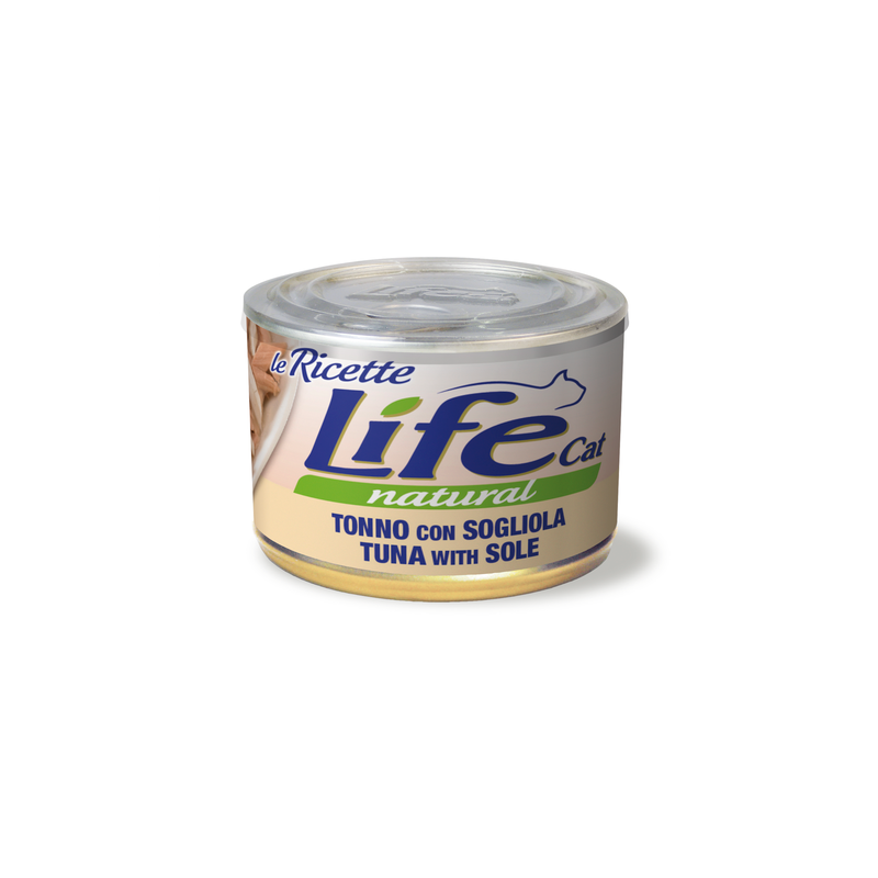 LIFE CAT TONNO E SOGLIOLA LATTINA 150 GR