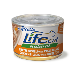 LIFE CAT POLLO E PESCE BIANCO LATTINA 150 GR