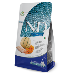 ND CAT OCEAN ZUCCA GAMBERETTI E CANTALUPO KITTEN 300 GR