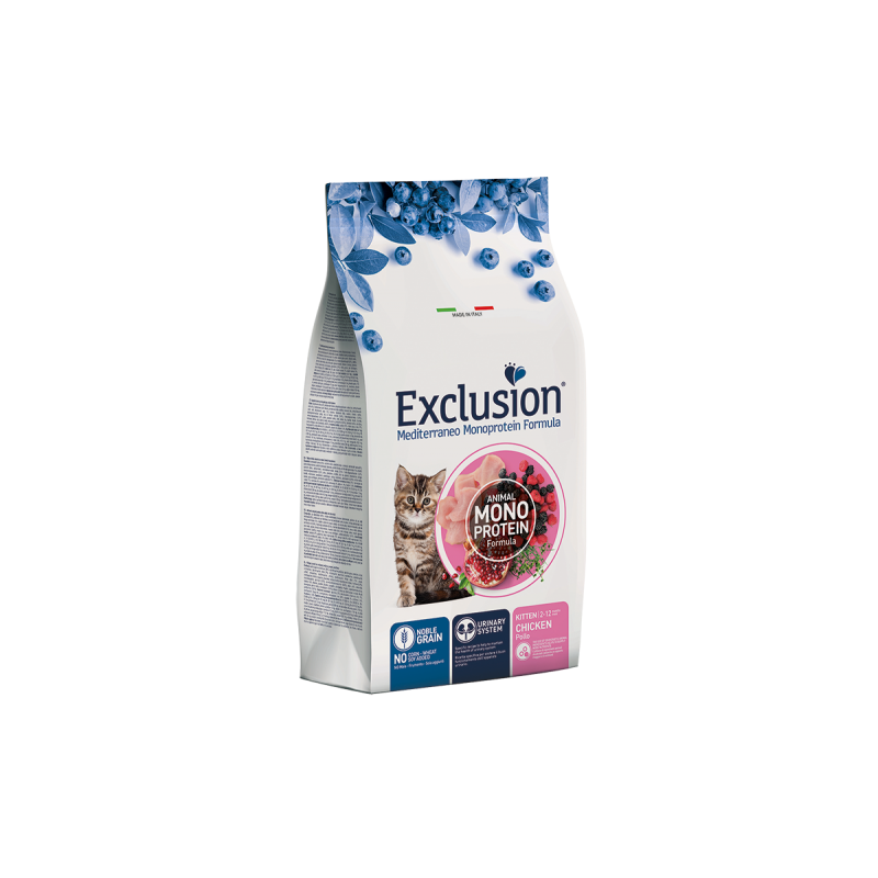 EXCLUSION CAT MEDITERRANEO KITTEN POLLO 1,5 KG