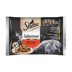 SHEBA SELEZIONE CON CARNE 4 X 85 GR