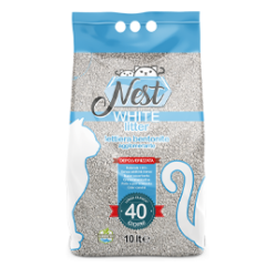 LETTIERA NEST BENTONITE WHITE 10 LT