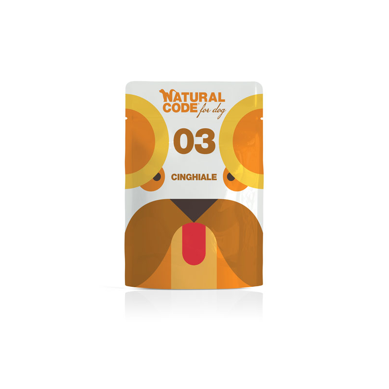 NATURAL CODE CANE CINGHIALE BUSTINA 100 GR