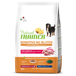 TRAINER NATURAL DOG SENSITIVE ADULT CONIGLIO 3 KG