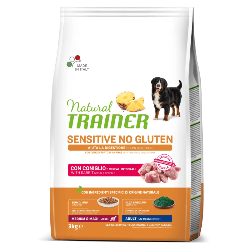 TRAINER NATURAL DOG SENSITIVE ADULT CONIGLIO 3 KG