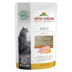 HFC CAT JELLY FILETTI DI POLLO E FORMAGGIO BUSTINA 55 GR