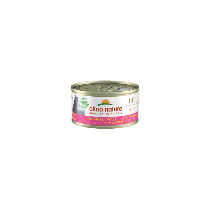 HFC CAT JELLY SALMONE E POLLO LATTINA 70 GR