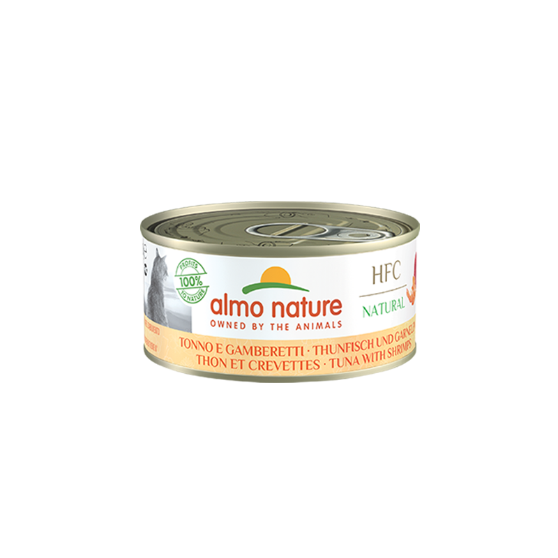 HFC CAT NATURAL TONNO E GAMBERETTI LATTINA 150 GR