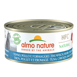 HFC CAT NATURAL TONNO POLLO E FORMAGGIO LATTINA 150 GR