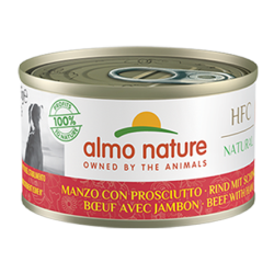 HFC DOG NATURAL MANZO E PROSCIUTTO LATTINA 95 GR