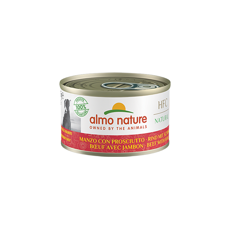 HFC DOG NATURAL MANZO E PROSCIUTTO LATTINA 95 GR