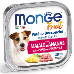 MONGE FRESH DOG MAIALE E ANANAS VASCHETTA 100 GR