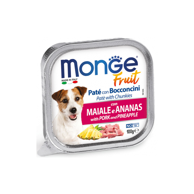 MONGE FRESH DOG MAIALE E ANANAS VASCHETTA 100 GR