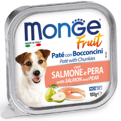 MONGE FRESH DOG SALMONE E PERA VASCHETTA 100 GR