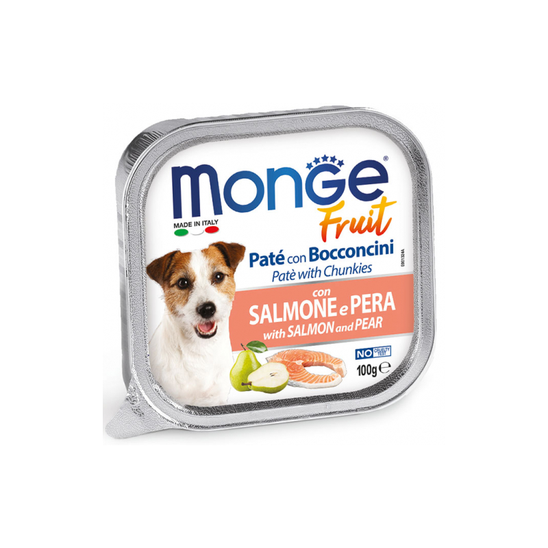 MONGE FRESH DOG SALMONE E PERA VASCHETTA 100 GR