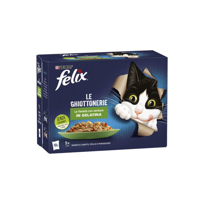 FELIX GHIOTTONERIE MULTIPACK 12X85 GR (VERDURE GEL)