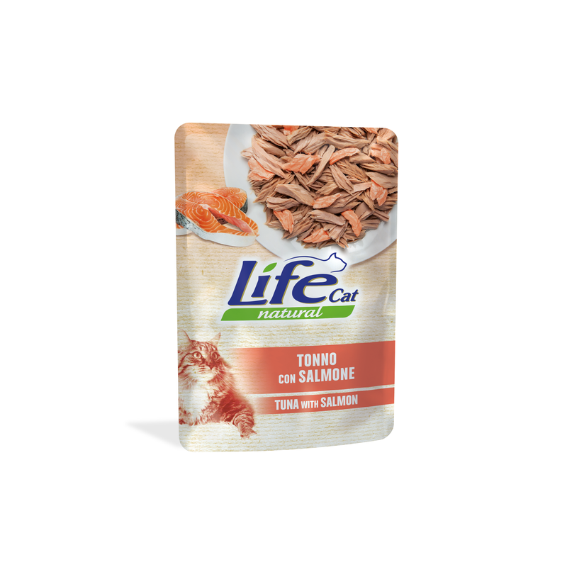 LIFE CAT TONNO E SALMONE BUSTINA 70 GR