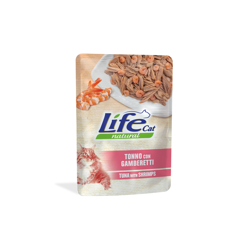 LIFE CAT TONNO E GAMBERETTI BUSTINA 70 GR